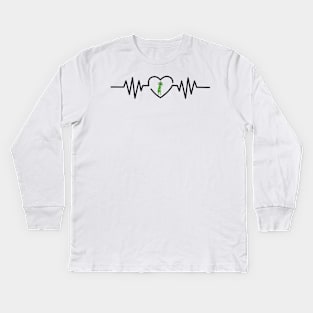 Celery Heartbeat Kids Long Sleeve T-Shirt